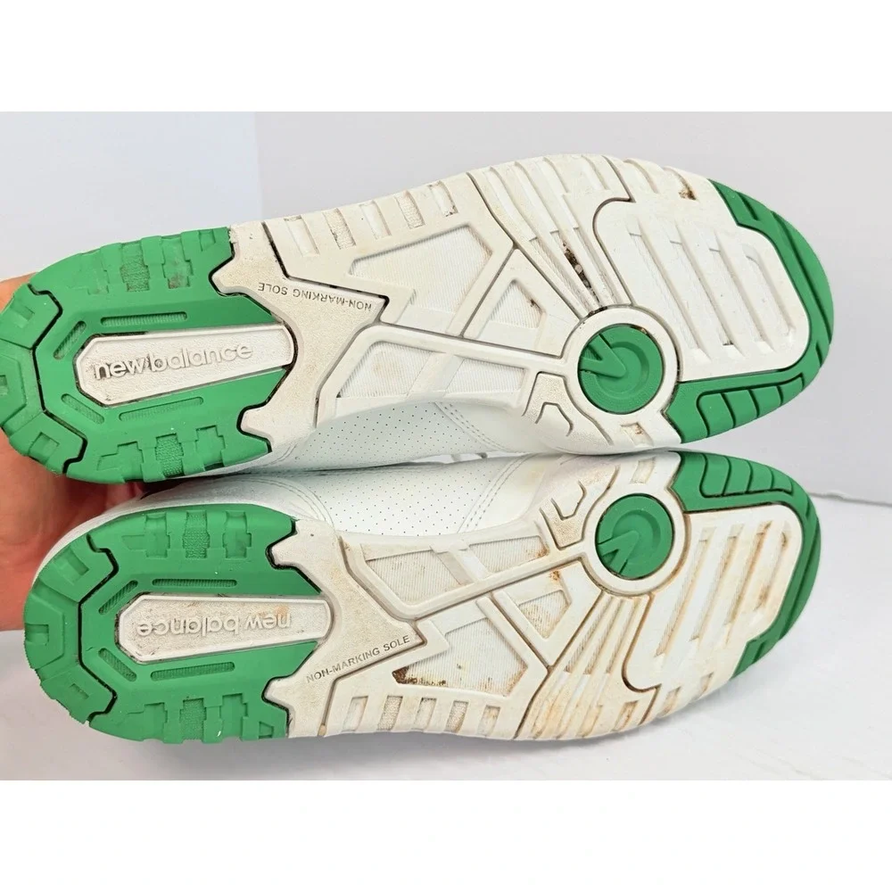 New Balance 550 White Classic Pine Summer Fog Green Men's Size 11 BB550SWB